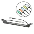 Adam Hall 19" COB-LED Racklight with dual gooseneck RGB & white