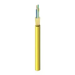 Fiberkabel G12 OS2, LSZH Yellow Fast kledning