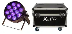 Bright Xled HD Powercon True1 10 stk i flightcase, Xline