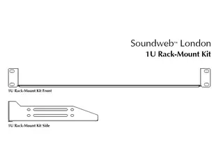 BSS BLU RACK | rack kit for inntil 2 stk BLU-BIB / BLU-BOB 1U
