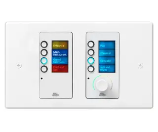 BSS Contrio EC-8BV betjeningspanel hvit med Ethernet/PoE Volum + 8 knapper