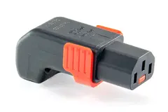 IEC-LOCK IEC MAINS CONNECTOR C13 type female- cable- vertical up/down-rewireab