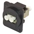 Canford TUK D-Series keystone LC to LC multi mode, duplex, black/beige