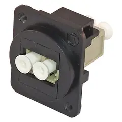 Canford TUK D-Series keystone LC to LC multi mode, duplex, black/beige