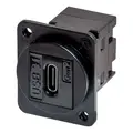 Canford TUK D-Series keystone USB 3.1 C-female to C-female, black