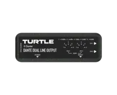 Turtle AV Dante Dual Channel Analog Line Output Adapter w/Gain Controls