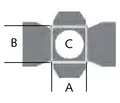 CT S4 FRESNEL 8 LEAF BARNDOOR