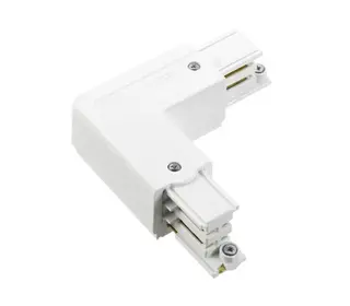 CLS Global 3-phaserail L-connector white ground left XTS34-3