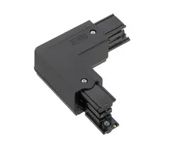 CLS Global 3-phaserail L-connector black ground right XTS35-2