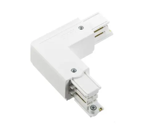 CLS Global 3-phaserail L-connector white ground right XTS35-3