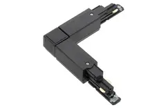 CLS Global 3-phase rail + data L-corner black inside