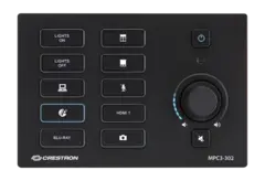 Crestron MPC3-302-B Prosessor 3-serie Bryterpanel Innfelt vegg, PoE, Sort
