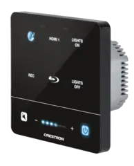 Crestron MPC4-201-B Prosessor 4-serie Bryterpanel Innfelt vegg, PoE, Sort