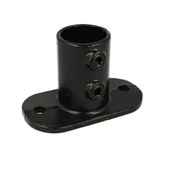 Doughty T1320001 Pipe Clamp(Black) Railing Base Flange