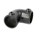 Doughty T1250001 Pipe Clamp(Black) 90 Deg Elbow