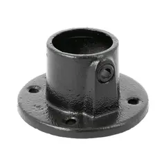 Doughty T1320001 Pipe Clamp(Black) Railing Base Flange