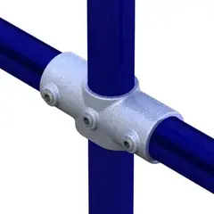 Doughty T17625 Pipeclamp Angled Two Socket Cross (4-10 Degree)