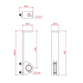 Doughty T63750 Six Track Adjustable Support Bracket