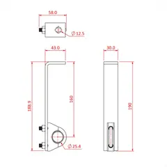 Doughty T63750 Six Track Adjustable Support Bracket