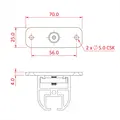 Doughty T81110 Doughty Rail Ceiling    B racket