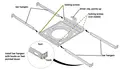 ETC ArcSystem Pro 1-cell Recessed Ceiling Bracket