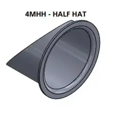 ETC Source Four Mini Half Hat, Silver Grey