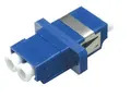 Adapter SM LC-DPX Blå Med flens, metall klips, keramisk hylse