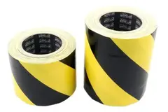 Gafer cablecover tunnel tape 150mm x 25m Black and Yellow