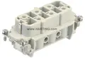 Harting Innsats Han6HsB F 1-6 Hun Skrutilkobling, Size 16B