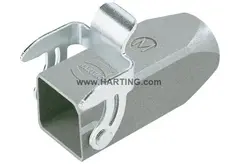 Han 3A Hood Coupler 1 Lever M20 Steel, Grey