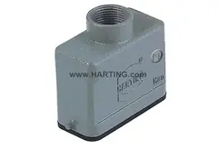 Harting HAN 10 A HOOD TOP ENTRY M20 Han A Hood Top Entry LC two pegs M20