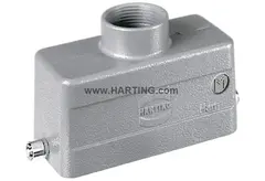 Harting Kabelhus Han10B M20 Top 2 tapper Grå