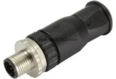 Harting M12-SCREW-8P-ACOD-M-STR Kabelplugg M12-A 8P Male Svart