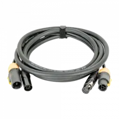 DAP FP23 Hybrid Cable - Power Pro True & 5-pin XLR - D MX / Power 1.5 m - black