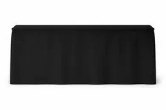 Molton sceneskjørt 200x60cm  m/borrelås 320g/m2