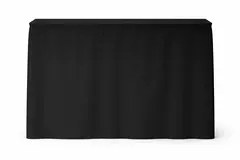 Molton sceneskjørt 200x80cm  m/borrelås 320g/m2