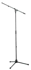 K&M 210/4B Microphone Stand sort Høyt stativ, teleskop galge  Korte bein