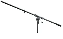 K&M 211 Mikrofonbom, sort, fast