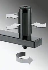 K&M 24110 Høyttaler veggfeste, tiltbart.