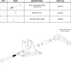 KinoF. Mount Hardware Replacement kit- P RT-MD42