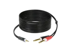 Klotz Ay5-0300 TRS 3 Meter 3,5mm stereo jack - 2x6,35mm mono jack