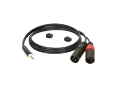 Klotz Y-kabel Stereo Minijack - X2 XLR Neutrik XLR han 2m