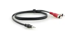 Kramer Audiokabel 3,5mm - 2xRCA 1,8 meter 3,5mm mini-jack - 2xRCA