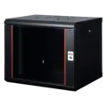 Lande Proline 9U W600xD600xH505 | glass door | Black