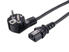 LinkIT strømkabel CEE7/7 - C13 svart 10m Vinklet Schuko - C13 | 3x1,50mm² | LSZH