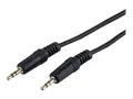 LinkIT lydkabel minijack 3,5mm M/M 2 m Rett plugg i begge ender