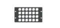 LMT P20-03 3U Panel 24xXLR Halvboks