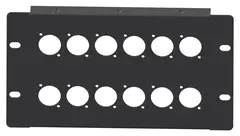 LMT P20-03 3U Panel 12xXLR Halvboks