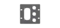 LMT P40-03 3U Panel 1xSchuko 3xXLR Kvartboks