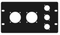 LMT P20-03 3U Panel 2xSoca 3xXLR Halvboks